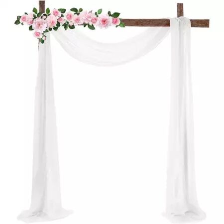 Organza blanc 10 m x 135 cm