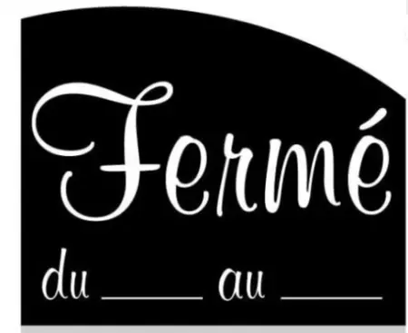 Panneau 15x12 Ouvert Frem&eacute; Blanc Noir / 2406