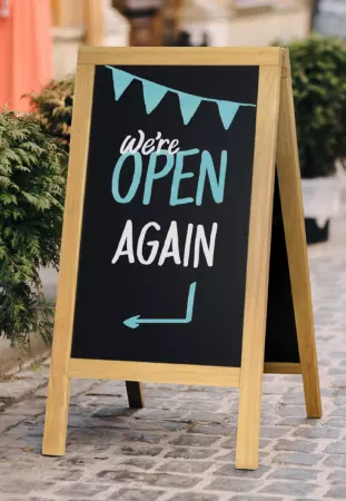 PANNEAU TROTTOIR FINITION LAQUE BOIS EXOTIQUE 55X85cm