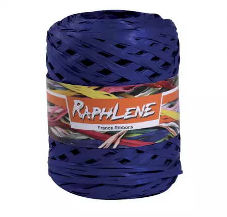 PELOTE XL RAPHIA BLEU MARINE 200m