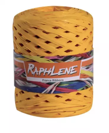 PELOTE XL RAPHIA JAUNE SOLEIL 200m