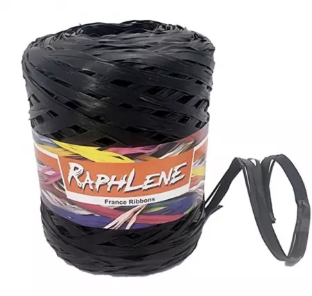 PELOTE XL RAPHIA NOIR 200m