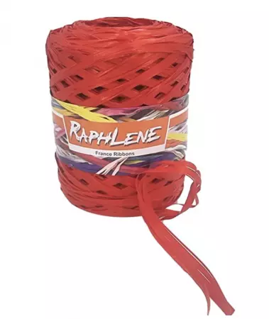 PELOTE XL RAPHIA ROUGE 200m