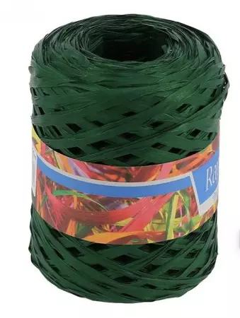 PELOTE XL RAPHIA VERT SAPIN 200m