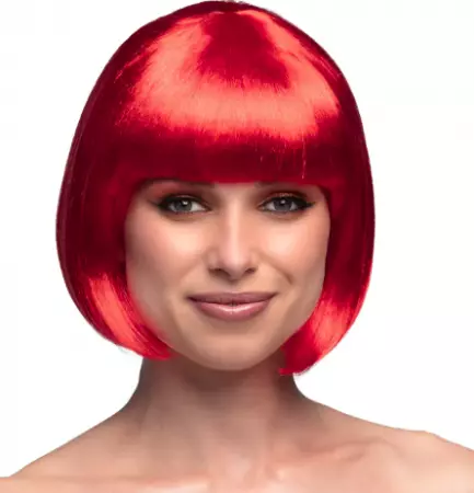 Perruque Cabaret rouge