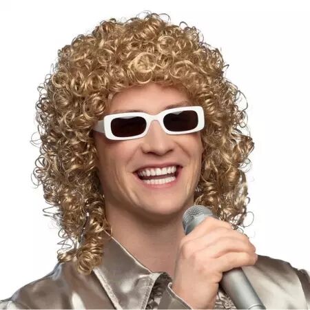 Perruque chanteur + lunettes