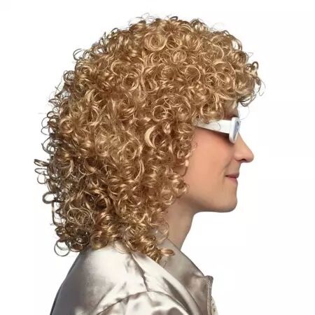 Perruque chanteur + lunettes