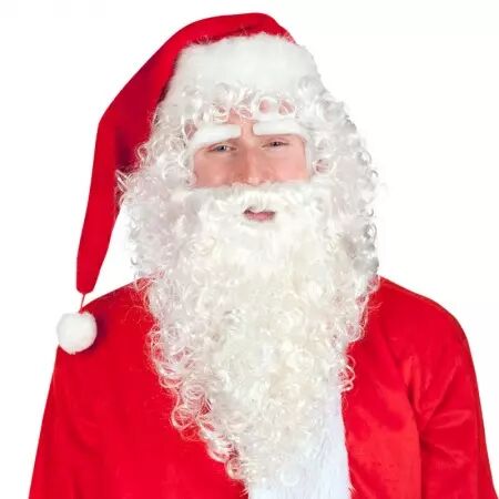 Perruque P&egrave;re No&euml;l avec sourcils et  ...