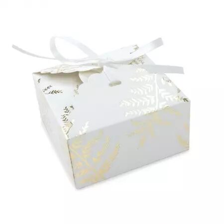 PETITES BOITES A FESTONS FOUGERE WHITE X 8 