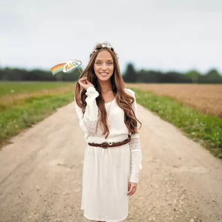  PHOTOBOOTH HIPPY PARTY 8PCS -