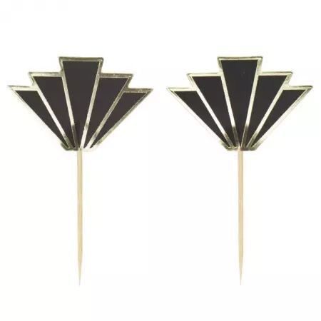 PICS A COCKTAIL GOLD PARTY X10PCS