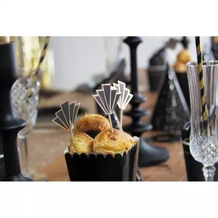 PICS A COCKTAIL GOLD PARTY X10PCS