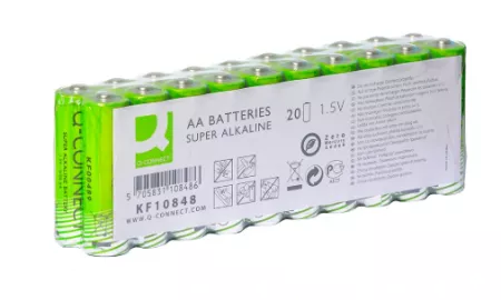 PILE Q-CONNECT ALCALINE AA LR6 CAPACIT 1.5V PACK 20 UNITS