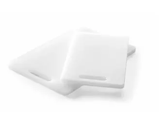 PLANCHE A DECOUPER AVEC POIGNEE BLANCHE 300X200X10mm HDPE