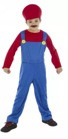 PLOMBIER ENFANT ROUGE 140CM