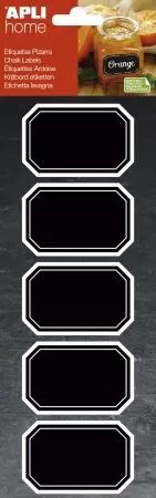 POCHETTE 10 ETIQ.ARDOISE OCTOG CONFITURE 65X41 