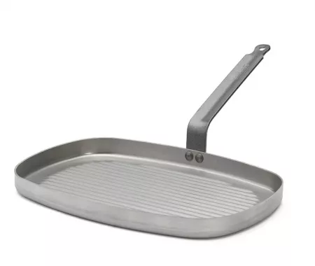 POELE GRILL RECTANG. QUEUE F. 38X26CM