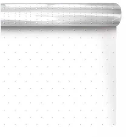 Polypro D&eacute;cor 0.80x120m 35&micro; PLUMETIS BLANC