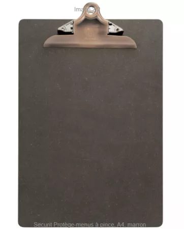 PORTE MENU CLIP BOIS A4