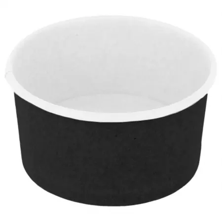 POTS &Agrave; GLACES 90 ML 210 + 18PE G/M2 &Oslash; 7,2x4 CM NOIR CARTON (2000 UNIT&Eacute;) (FSC MIX 70%)