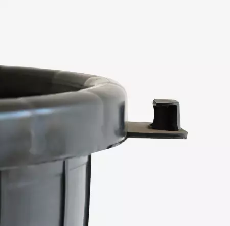 POUBELLE ECO + COUVERCLE  80L NOIR