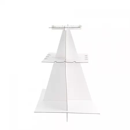 PYRAMIDE A FLUTES BLANCS 55X79 CM