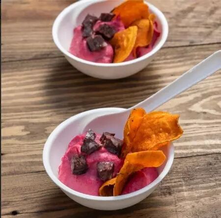 R&Eacute;CIPIENTS RONDS \'BIONIC\' &Oslash; 7,5x3 CM BLANC BAGASSE (1000 UNIT&Eacute;)