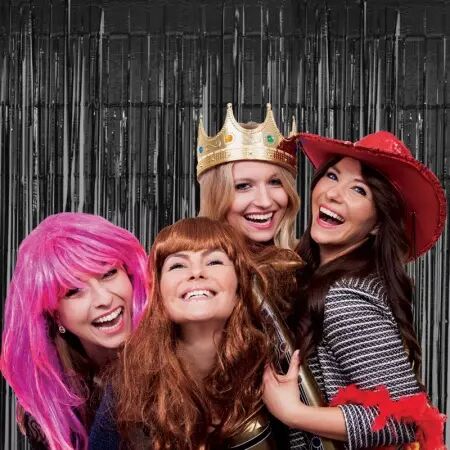 RIDEAU FRANGE NOIR / 36624NO