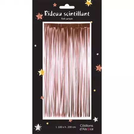 Rideau frang&eacute; ROSEGOLD 100 x 200 cm