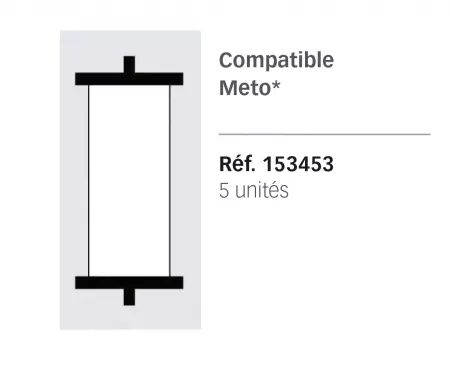 Rouleau Encreur METO 1 ligne NOIR