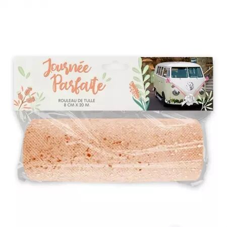 Rouleau tulle ROSE GOLD 15cmx9m