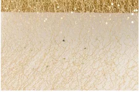 RUBAN DE TABLE GLITTER OR