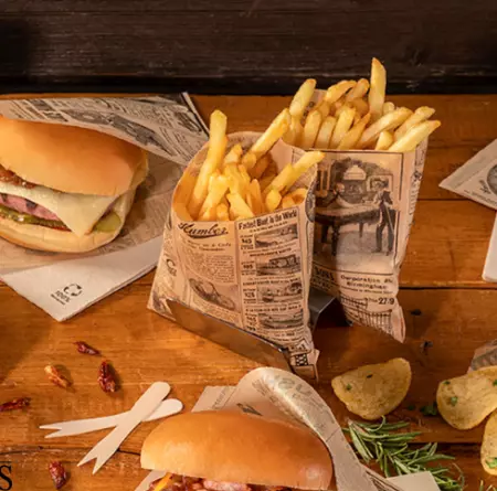 SACHET POUR FRITURES \'TIMES\' 34 G/M2 12x12 CM NATUREL PARCH.INGRAISSABLE (1000 UNIT&Eacute;)