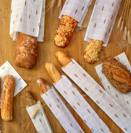 SACHETS BOULANGERIE \'CERES\' 33 G/M2 14+7x35 CM BLANC CELLULOSE (500 UNIT&Eacute;) (100% PEFC certifi&eacute;)