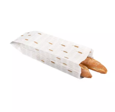 SACHETS BOULANGERIE CERES 33 G/M2 14+9x46 CM BLANC CELLULOSE (500 UNIT&Eacute;)