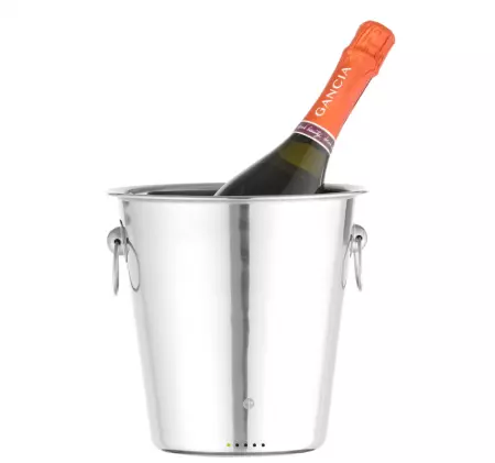 Seau &agrave; glace avec anses rondes 3,3 l inox 220x190 mm