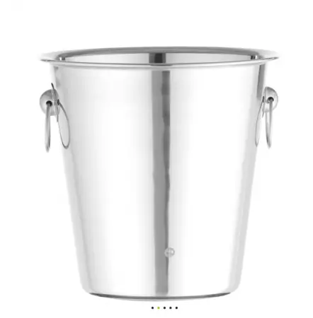 Seau &agrave; glace avec anses rondes 3,3 l inox 220x190 mm