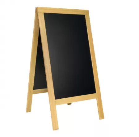 Securit&reg; Panneau trottoir  \ Deluxe\  - H&ecirc;tre - Bois  finition h&eacute;v&eacute;a laqu&eacute; -  70x135cm