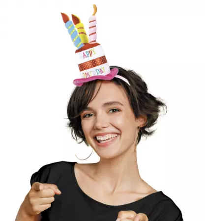 SERRE TETE CHAPEAU HAPPY BIRTHDAY 