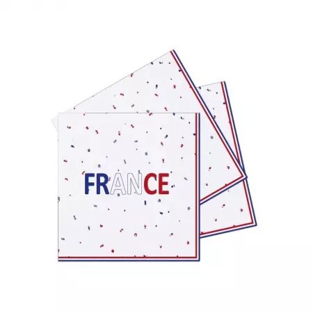 SERVIETTE FRANCE PAPIER 33X33