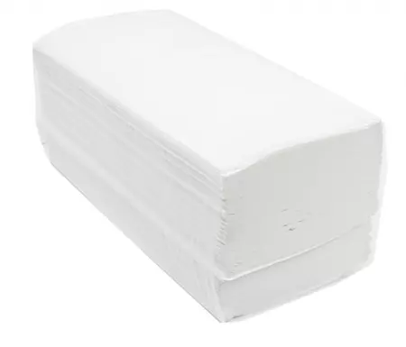 SERVIETTES ESSUIE-MAINS 2 PLIS ZIGZAG 37 G/M2 21x22,5 CM BLANC OUATE (4000 UNIT&Eacute;)