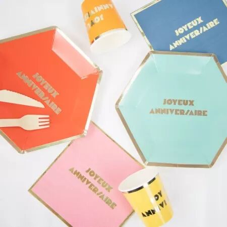 SERVIETTES MULTI JOYEUX ANNIVERSAIRE X 16