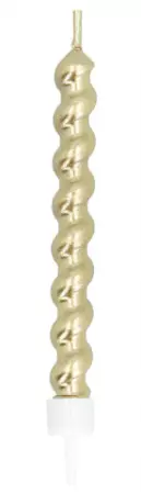 Set 6 Bougies Swirl or sur porteur