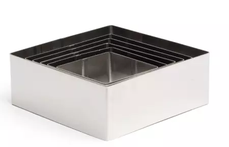 SET 6 MOULAGE CARRE 6/7/8/9/10/12CM COMAS