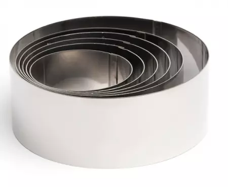 SET 6 MOULAGE ROND 6/7/8/9/10/12CM COMAS