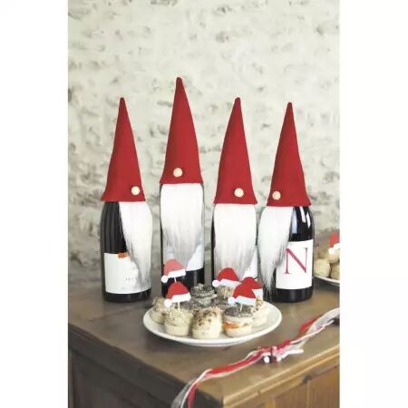 SET DE 2 BONNETS DE LUTIN POUR BOUTEILLES 
