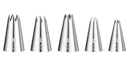 SET DE 5 DOUILLES DENTELEE