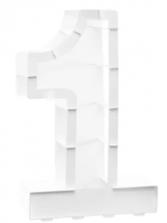 STRUCTURE BALLON CHIFFRE 1 BLANC