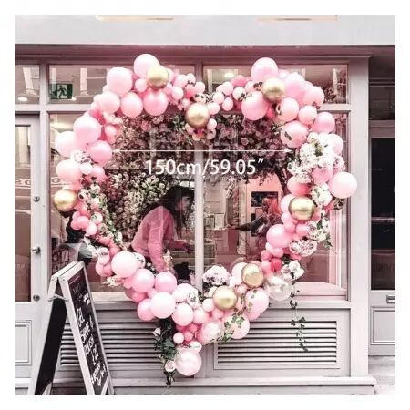 Support ballons D 150 cm COEUR d&eacute;cora