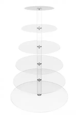 SUPPORT PLEXI ROND 6 NIVEAUX